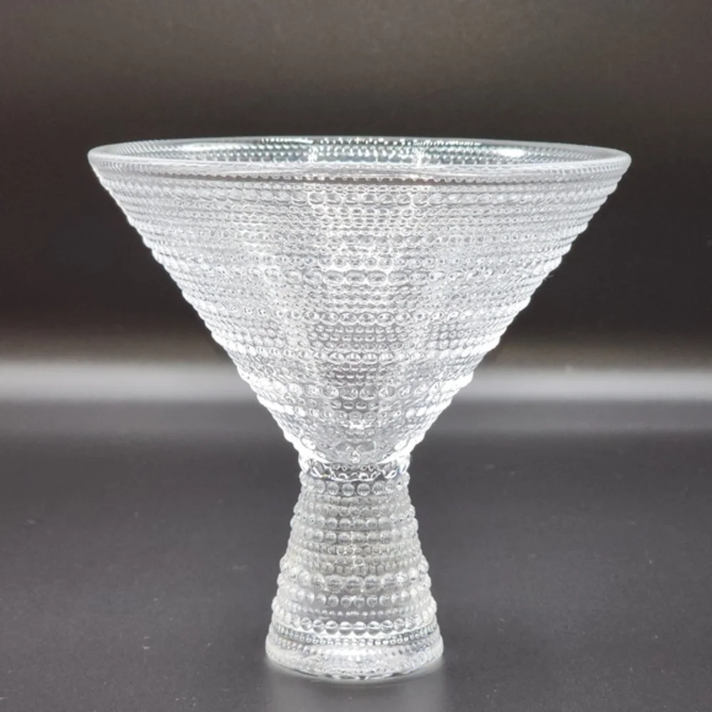 Fortessa Jupiter Beaded Martini Glass Set of 2 Embossed texture 11.5oz Drinkware